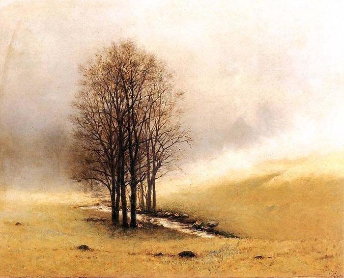 Stanislaw Witkiewicz Springtime fog. Norge oil painting art